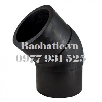 Cút 45 độ HDPE D110, D125, D140, D160, D180, D200, D225, D250, D280, D315, D355, D400, D450, D500, D560, D630, D710, D800